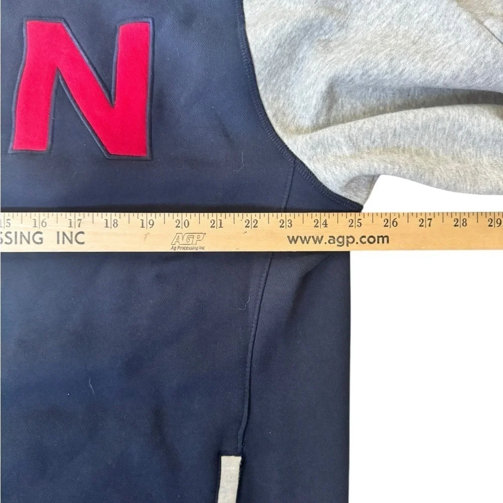 Nautica Men’s XXL Colorblock Full-Zip Jacket Navy/Grey Red “N” Patch Preppy